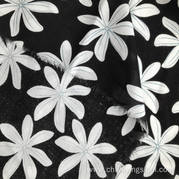 Latest Stock Lot Viscose Printed Simple Floral Poplin Rayon Fabric